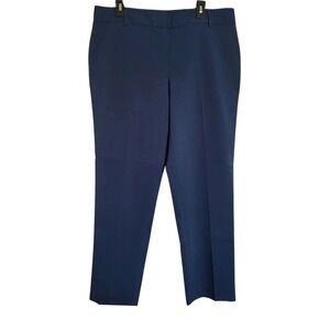 Chaus New York Women Preppy Military Blue Straight Leg Career Dress Pants 14 New